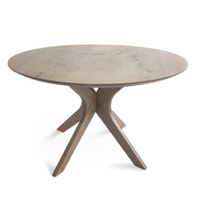 Bibi Extendable Round Dining Table in Solid Oak | S10Home