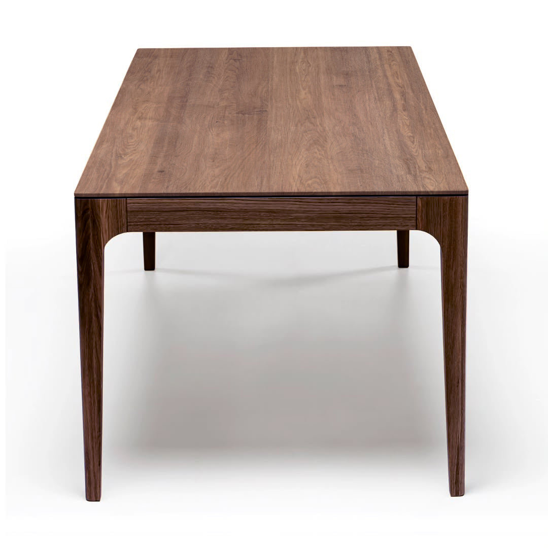 Table à manger extensible en chêne chocolat Cecilia | S10Home