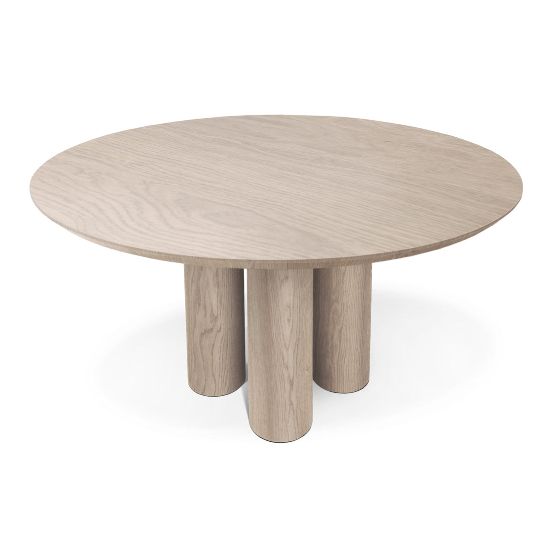 Table à manger en chêne rond ella