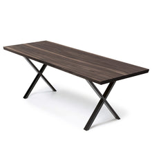 Table à manger extensible Eva en noyer charbon |Bois massif |S10Home