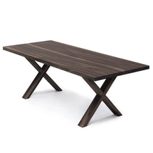 Table à manger extensible Eva en noyer charbon |Bois massif |S10Home