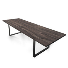 Table à manger extensible Eva en noyer charbon |Bois massif |S10Home