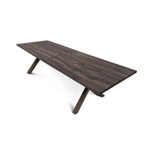 Table à manger extensible Eva en noyer charbon |Bois massif |S10Home