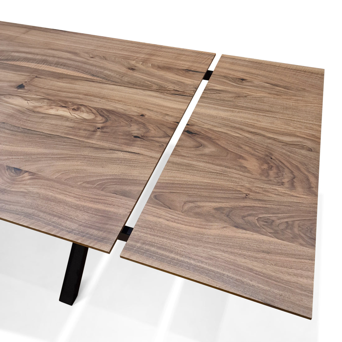 Table à manger en noyer extensible Eva, de 180 à 260 cm 