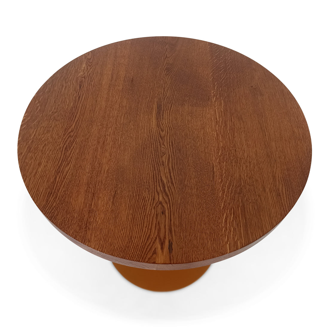 Table de bistrot ronde éclectique en chêne massif 
