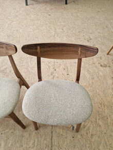 Chaise de salle à manger en noyer Eva  | S10Home