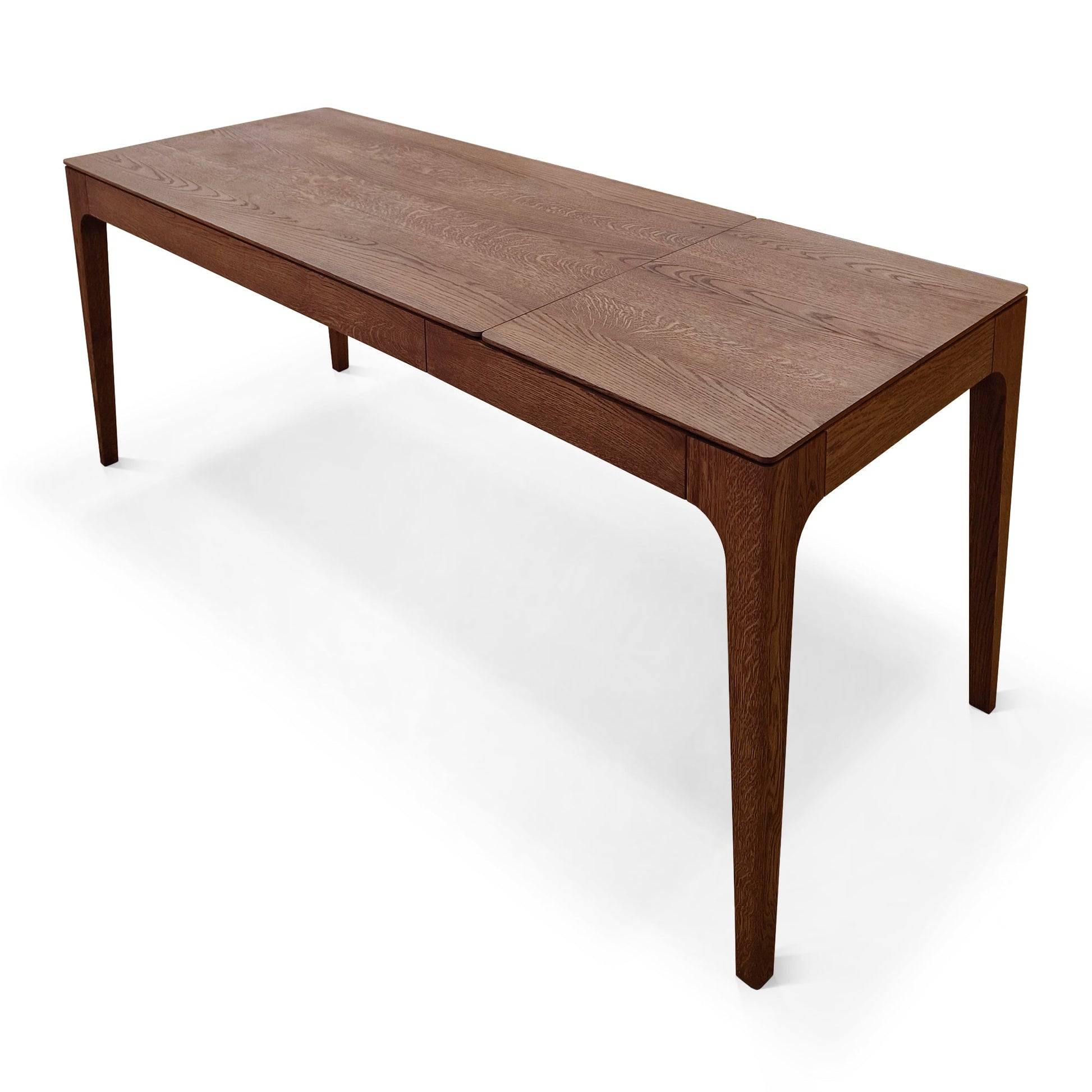Table à manger extensible en chêne chocolat Cecilia | S10Home
