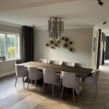 Louis Extending Dining Table  in Charcoal Oak | S10Home