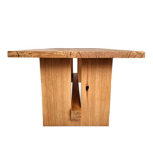 Table de salle à manger en chêne extensible rustique S10Home