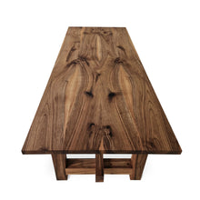 Table à manger en noyer rustique extensible S10Home