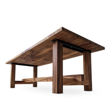 Table à manger en noyer rustique extensible S10Home
