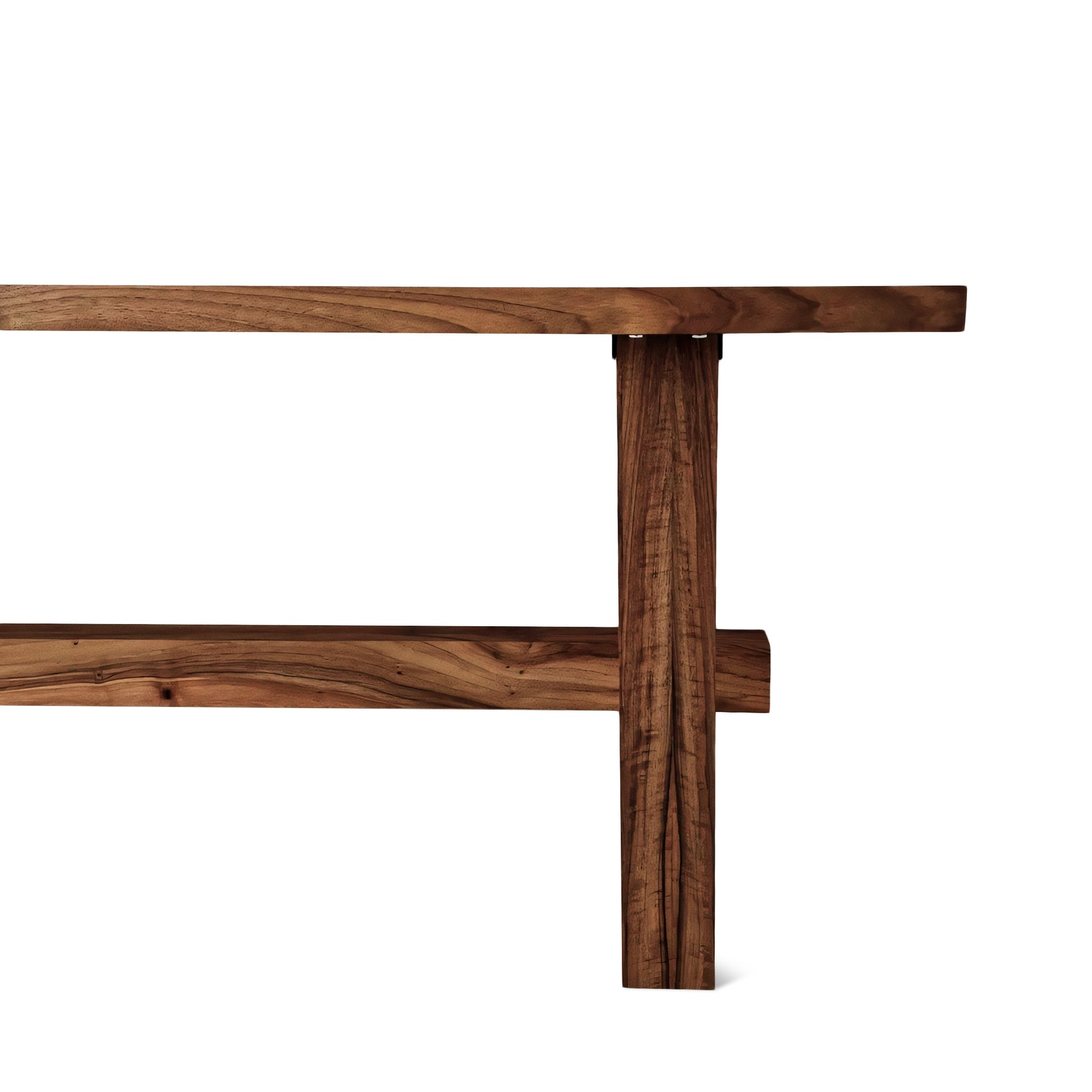 Table à manger en noyer rustique extensible S10Home