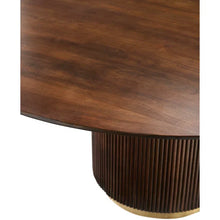 Table à manger ronde en chêne foncé Chiara | S10Home