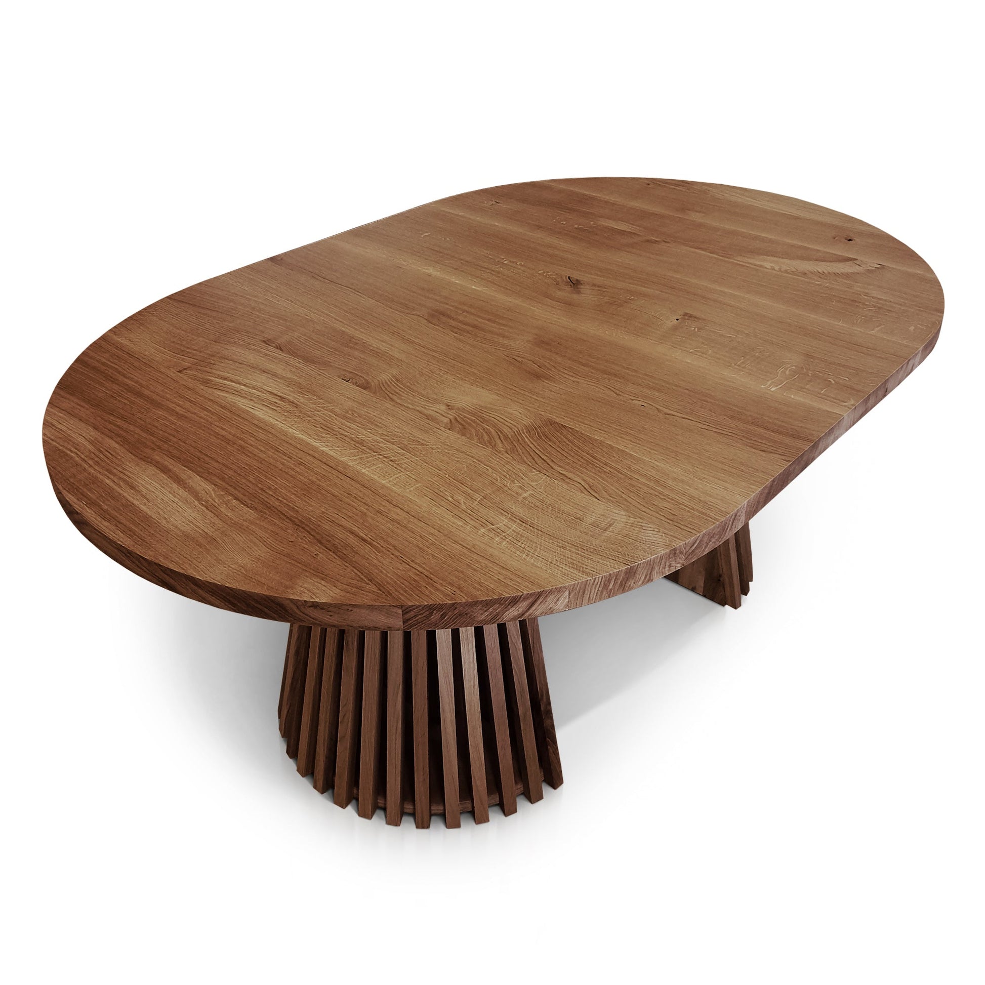 Table à manger ronde extensible Vivien en chêne chocolaté | S10Home