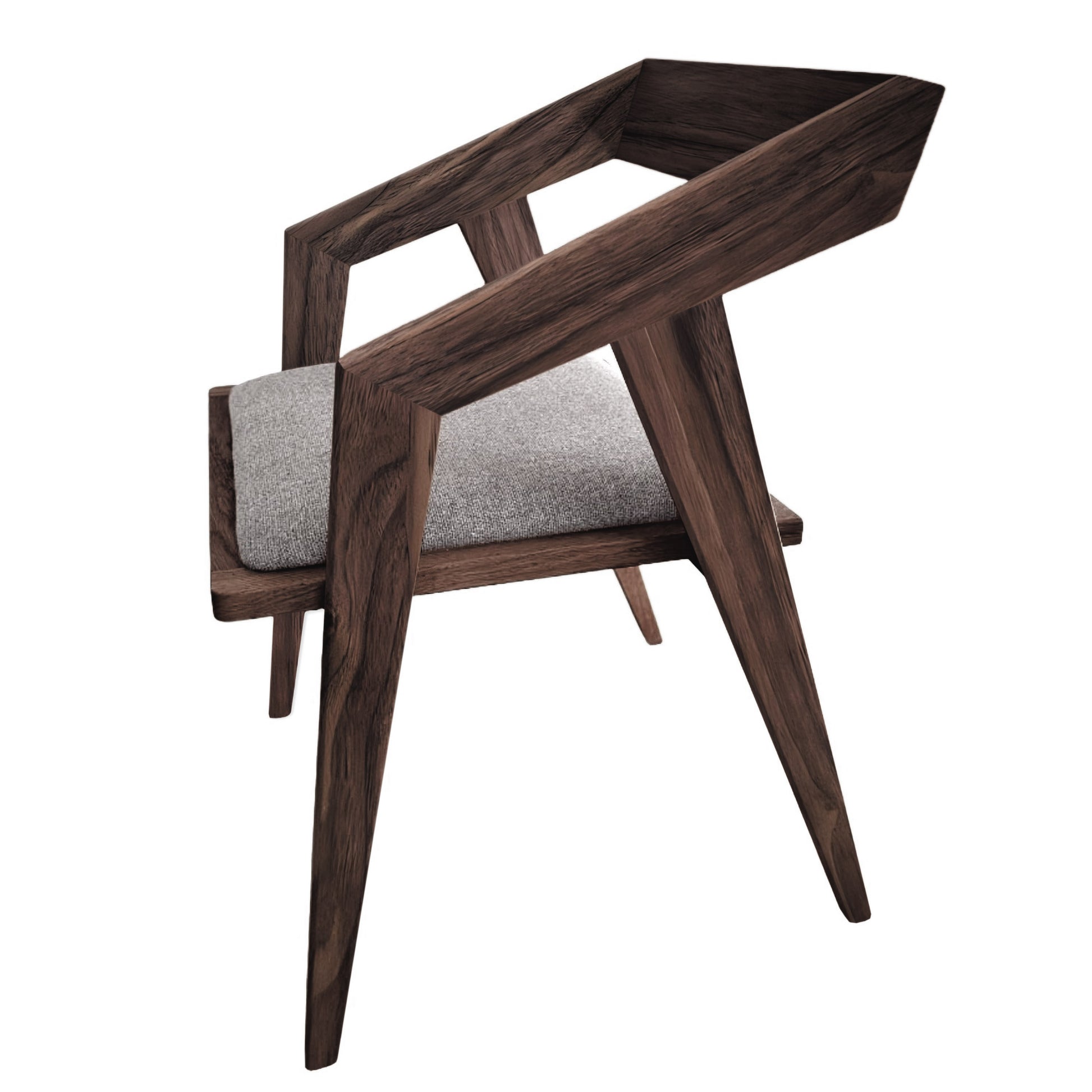 Chaise de salle à manger Vivien en noyer