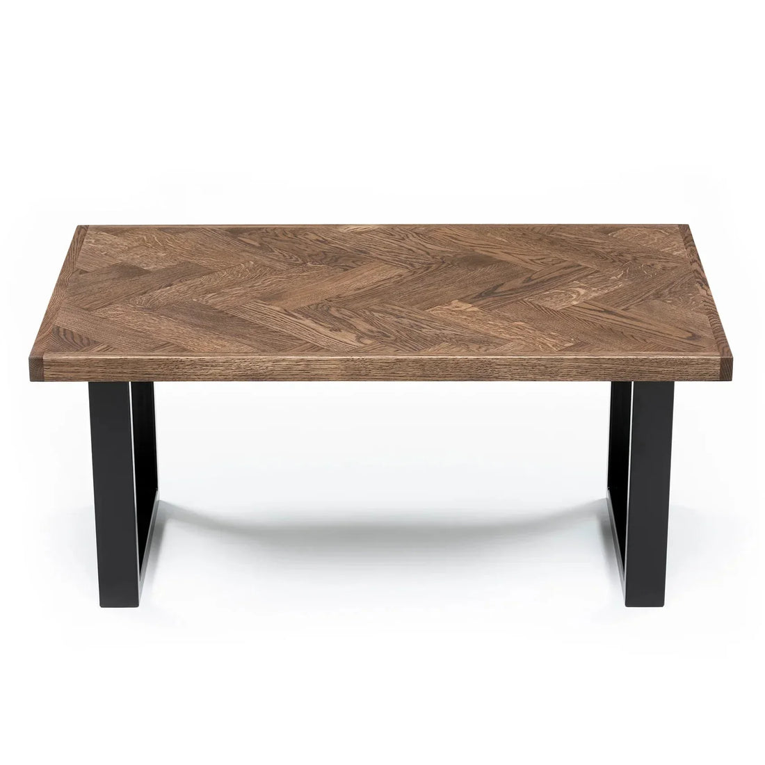 Table basse chevrons Astrid en chêne chocolat | S10Home