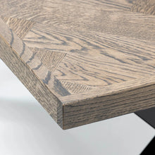 Table basse à chevrons Astrid en chêne charbon | S10 Home
