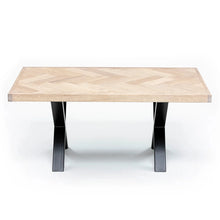 Table basse chevrons Astrid en chêne coton | Bois massif | S10Home