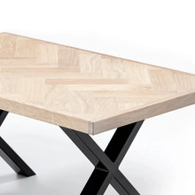 Table basse chevrons Astrid en chêne coton | Bois massif | S10Home