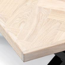 Table basse chevrons Astrid en chêne coton | Bois massif | S10Home