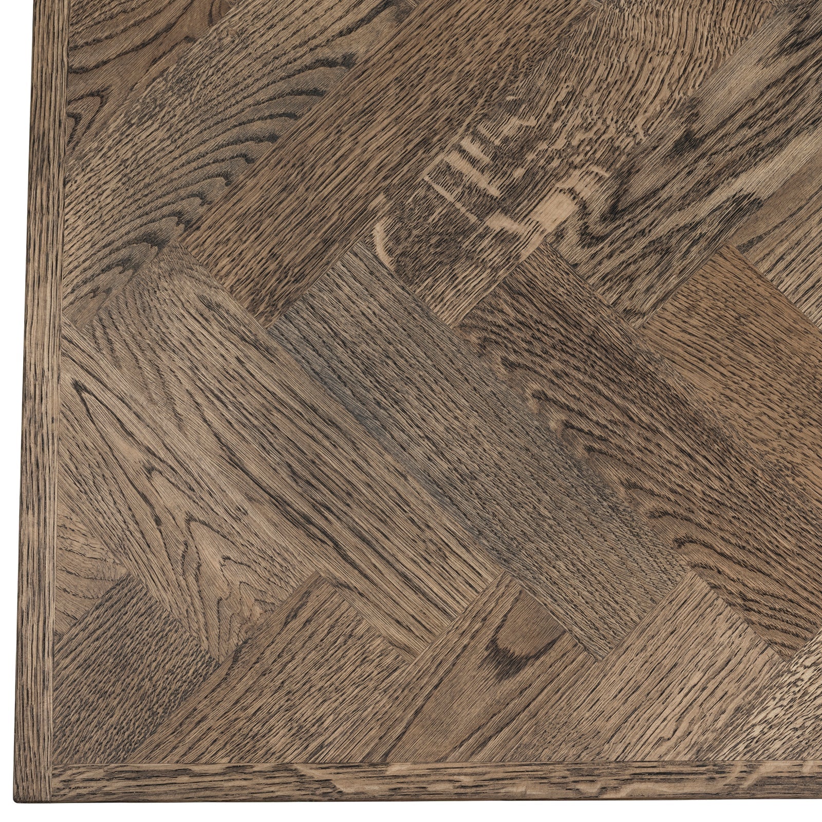 Table de repas extensible Astrid en chevrons charbon, extensible de S10Home