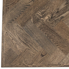 Table de repas extensible Astrid en chevrons charbon, extensible de S10Home