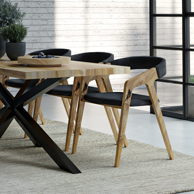 Chaise de salle à manger en noyer Julia | S10Home
