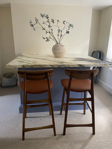 Tabouret de bar en noyer Eva | S10Home
