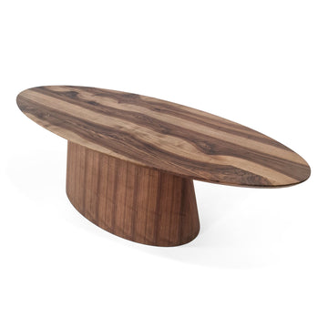 Table ovale Tommy en noyer 