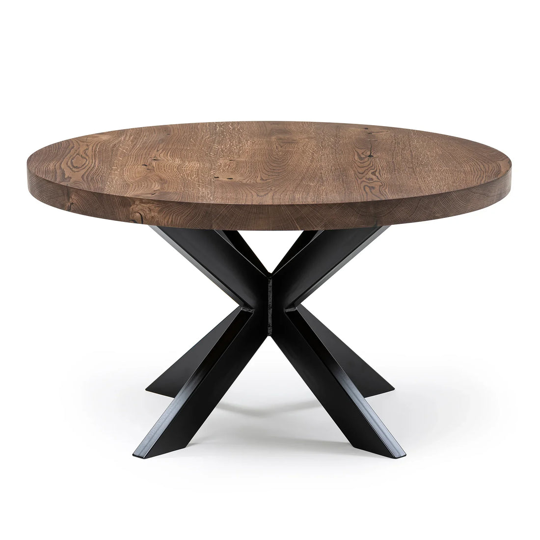 Table basse ronde Beatrice en chêne chocolat | S10Home