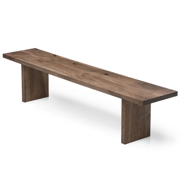 Banc en noyer chocolat pour 2 à 6 places