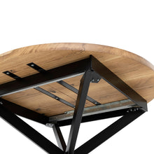 Beatrice Extendable Round Oak Dining Table | Solid Wood | S10Home