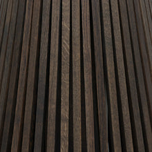 Table de salle à manger extensible ronde Vivien en chêne anthracite | S10Home